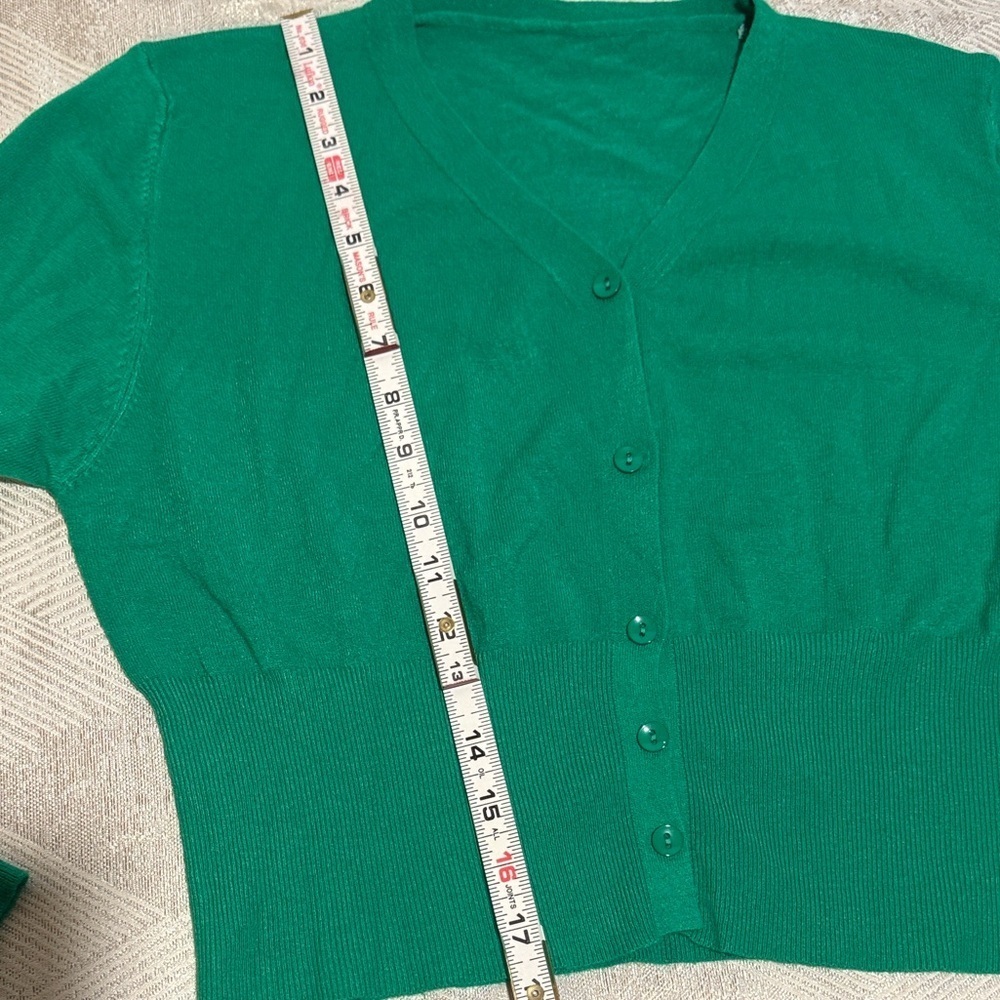 Green Cardigan Women's Size XXL - Picture 8 of 8